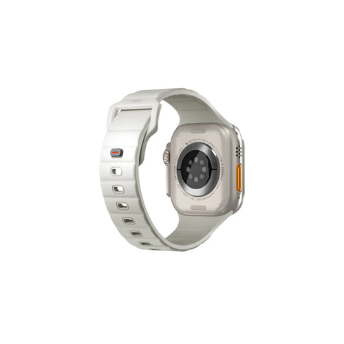 Uniq Stride SE FKM 44/45/46/49mm Apple Watch Series 10 Rubber Strap - Lume