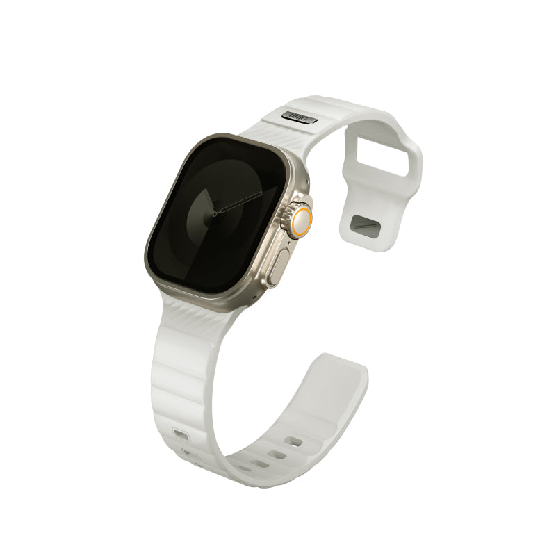Uniq Stride SE FKM 44/45/46/49mm Apple Watch Series 10 Rubber Strap - Lume