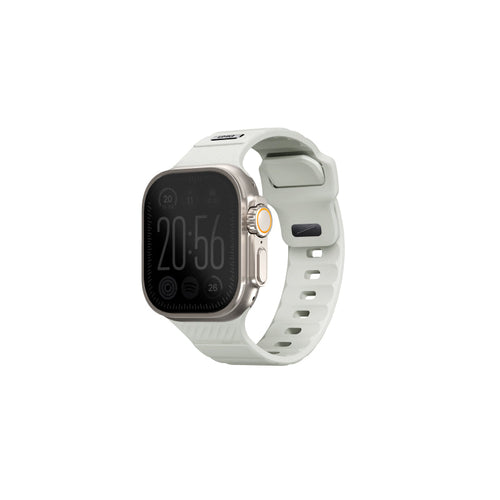 Uniq Stride SE FKM 44/45/46/49mm Apple Watch Series 10 Rubber Strap - Lume