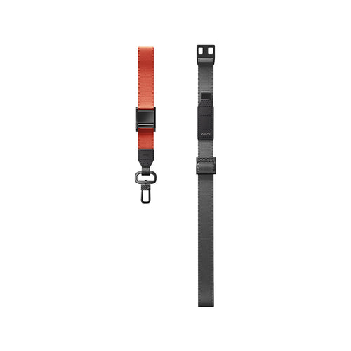 Uniq Vista Duo 2-in-1 Lanyard And Hand Strap - Charcoal/Amber
