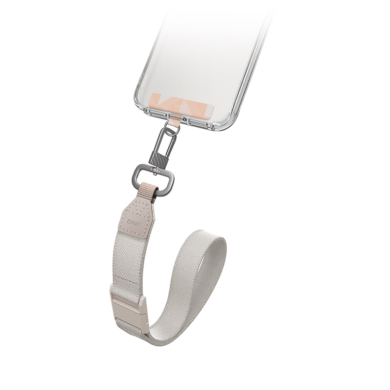 Uniq Vista Duo 2-in-1 Lanyard And Hand Strap - Peach/Beige