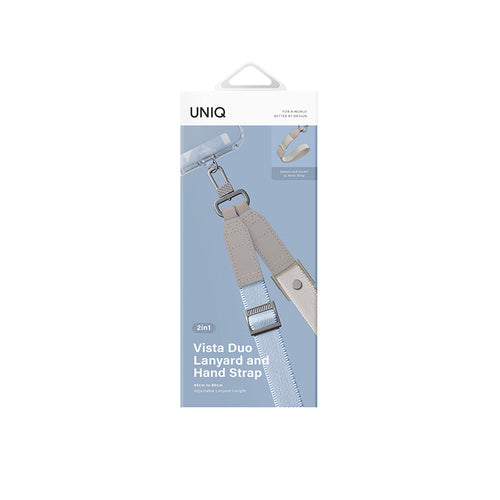 Uniq Vista Duo 2-in-1 Lanyard And Hand Strap - Sky/Beige