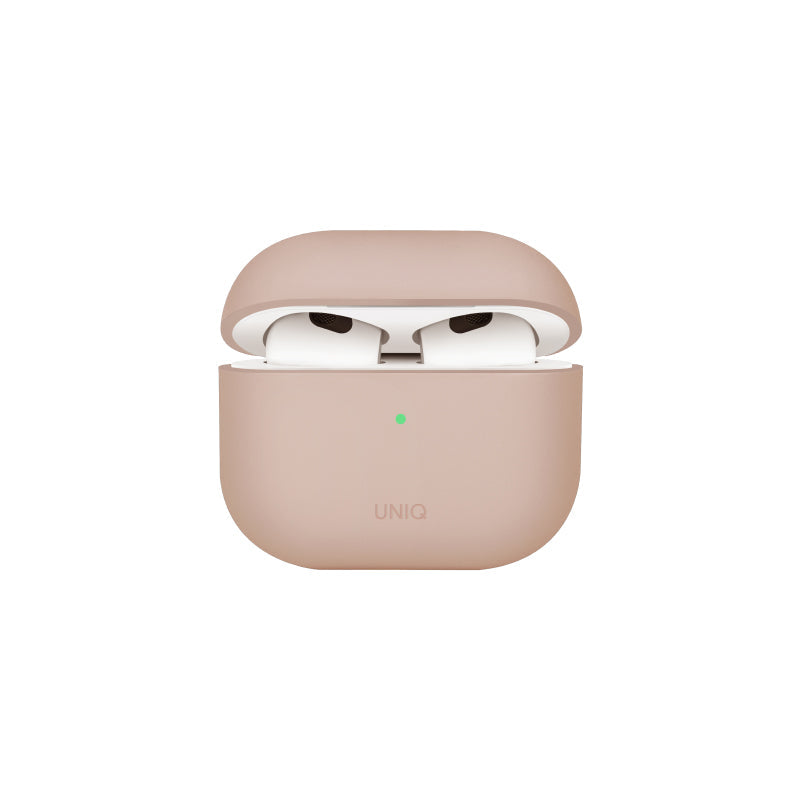 Uniq Lino Hybrid Liquid Silicon Airpods 4th Gen (2024) Case - Blush Pink
