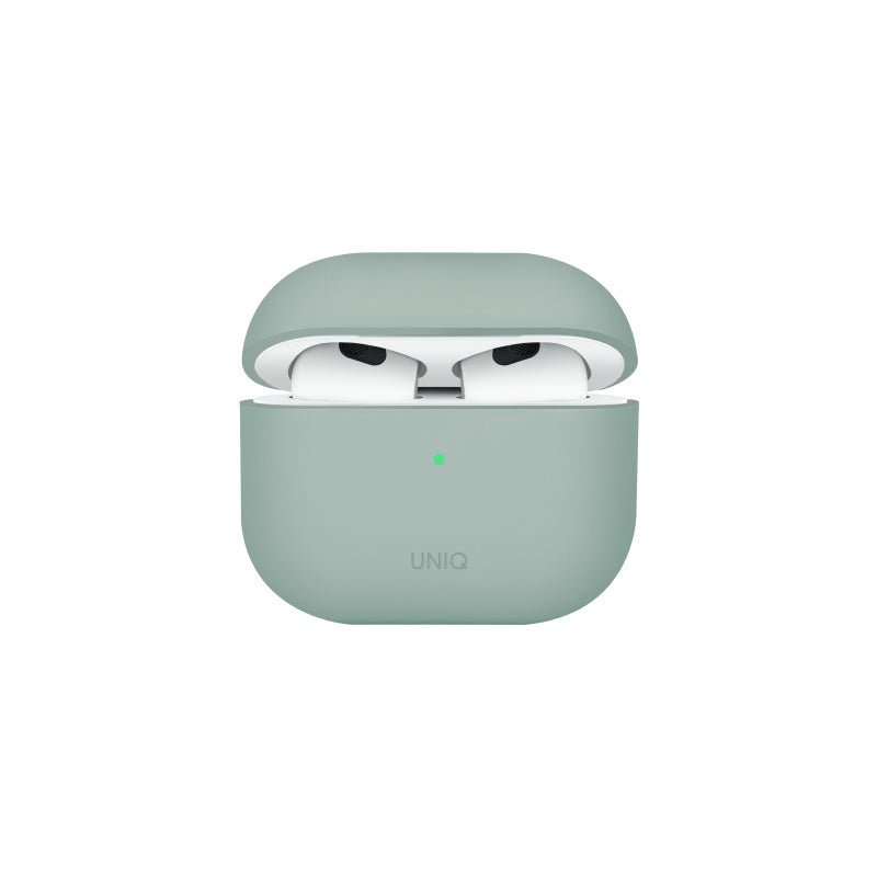 Uniq Lino Hybrid Liquid Silicon Airpods 4th Gen (2024) Case - Iceplant Green