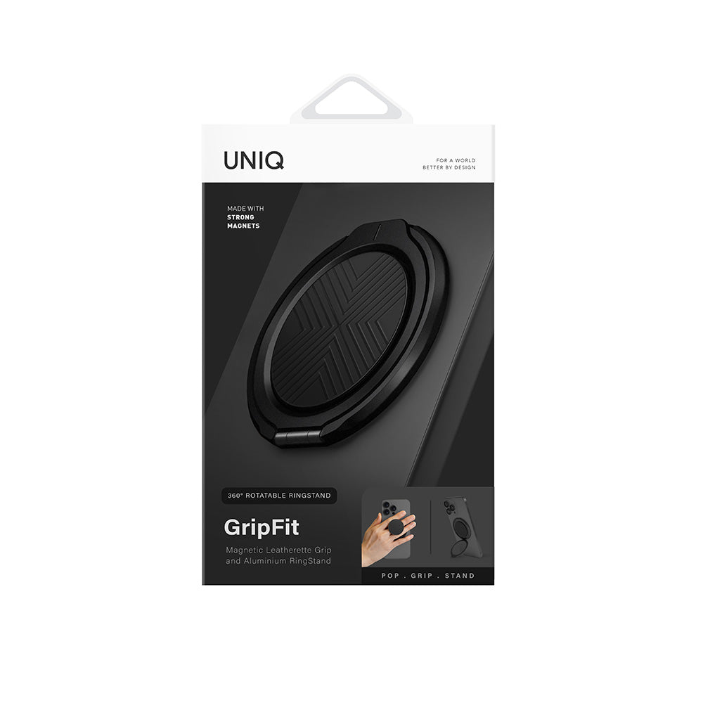 Uniq Gripfit Classic 360 Magnetic Mount & Kickstand - Midnight Black