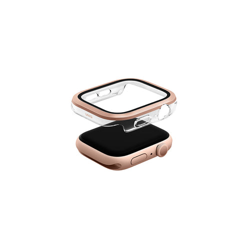 Uniq Voute Watch Case With Tempered Glass Screen 42MM - Rose Gold