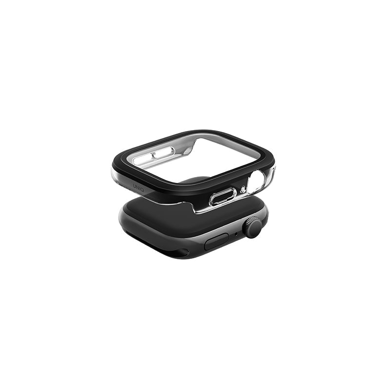 Uniq Voute Watch Case With Tempered Glass Screen 42MM - Jet Black