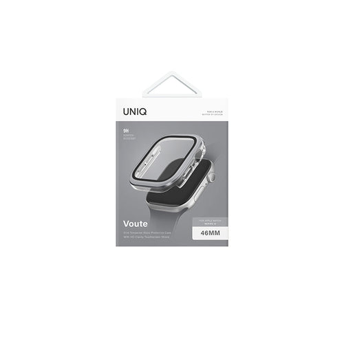 Uniq Voute Watch Case With Tempered Glass Screen 46MM - Silver