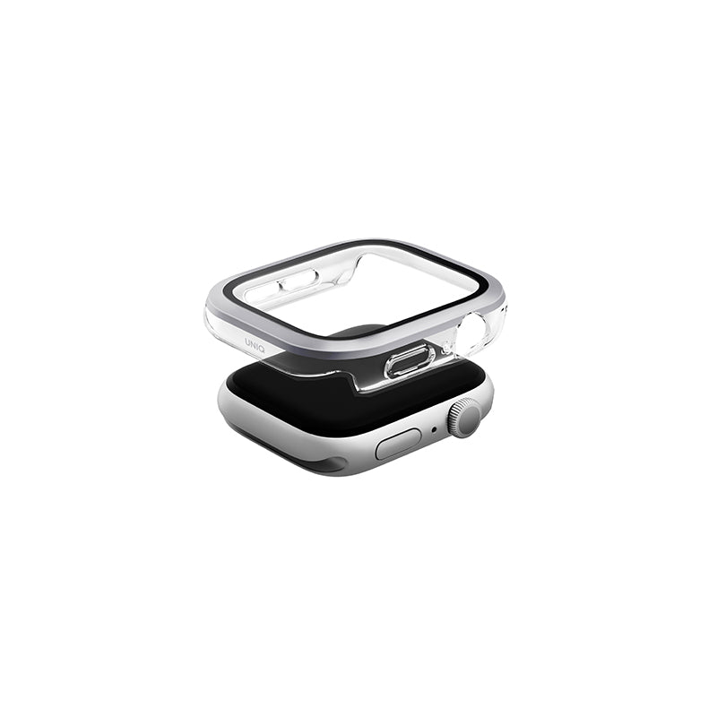 Uniq Voute Watch Case With Tempered Glass Screen 46MM - Silver