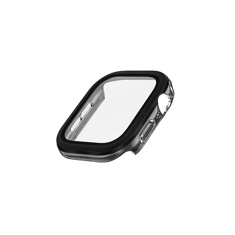 Uniq Voute Watch Case With Tempered Glass Screen 46MM - Jet Black
