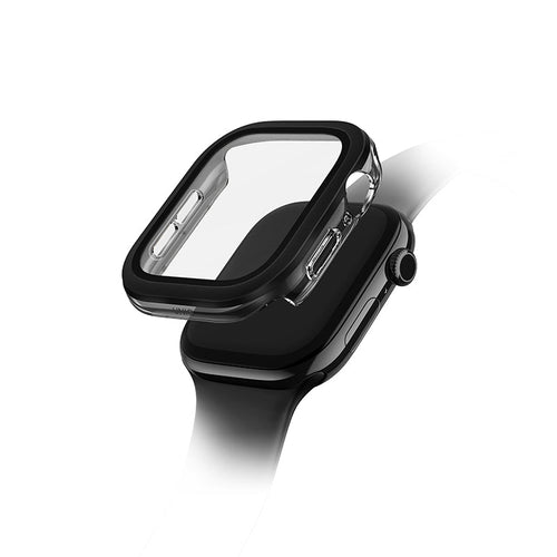 Uniq Voute Watch Case With Tempered Glass Screen 46MM - Jet Black