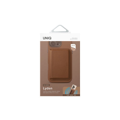 Uniq Lyden DS RFID-Blocking Magnetic Wallet - Caramel