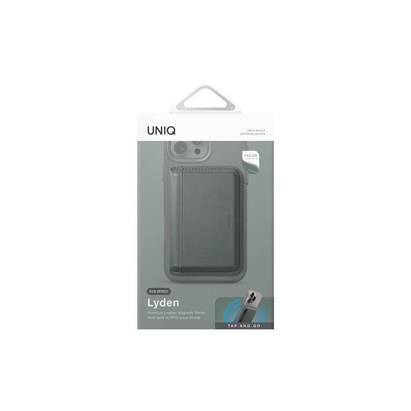 Uniq Lyden DS RFID-Blocking Magnetic Wallet - Lichen Green