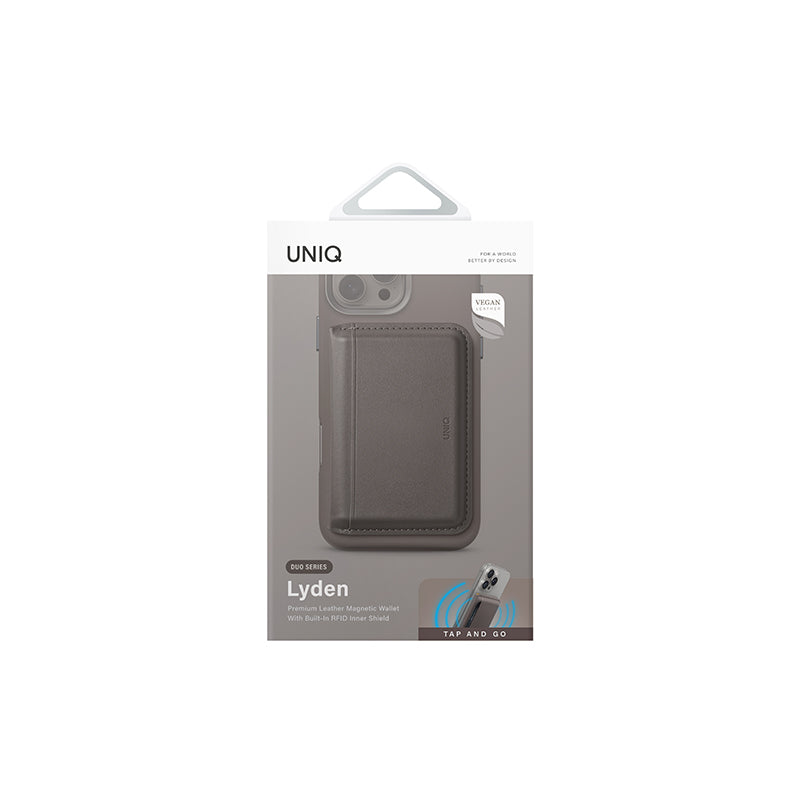 Uniq Lyden DS RFID-Blocking Magnetic Wallet - Flint Grey