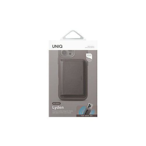 Uniq Lyden DS RFID-Blocking Magnetic Wallet - Flint Grey