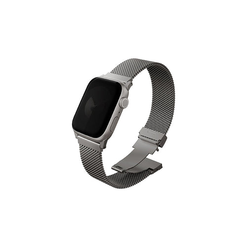 Uniq Dante Pro Apple Watch Self-Adjustable Mesh Steel Band 42/41/40MM - Titanium Silver
