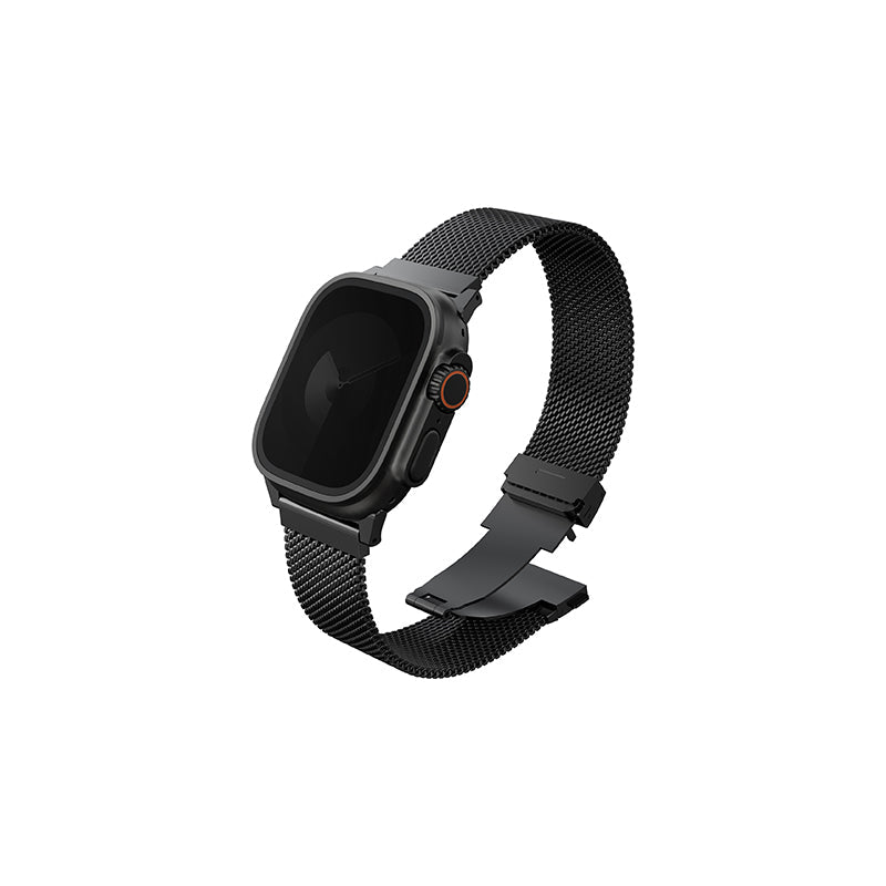 Uniq Dante Pro Apple Watch Self-Adjustable Mesh Steel Band 49/46/45/44MM - Graphite Black