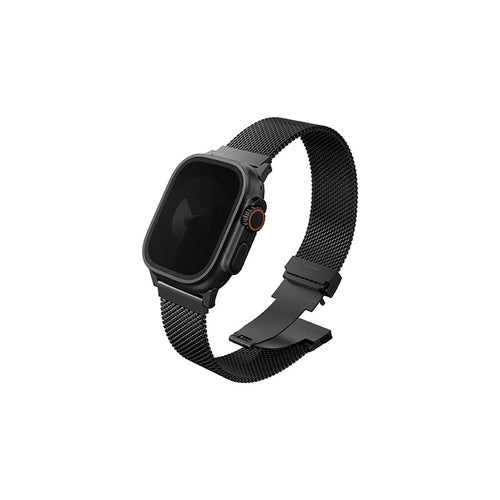 Uniq Dante Pro Apple Watch Self-Adjustable Mesh Steel Band 49/46/45/44MM - Graphite Black