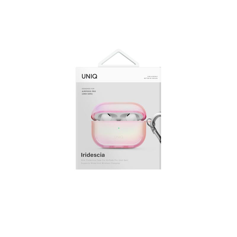 Uniq Iridescia Airpods Pro 2nd Gen Hang Case - Pink Prism