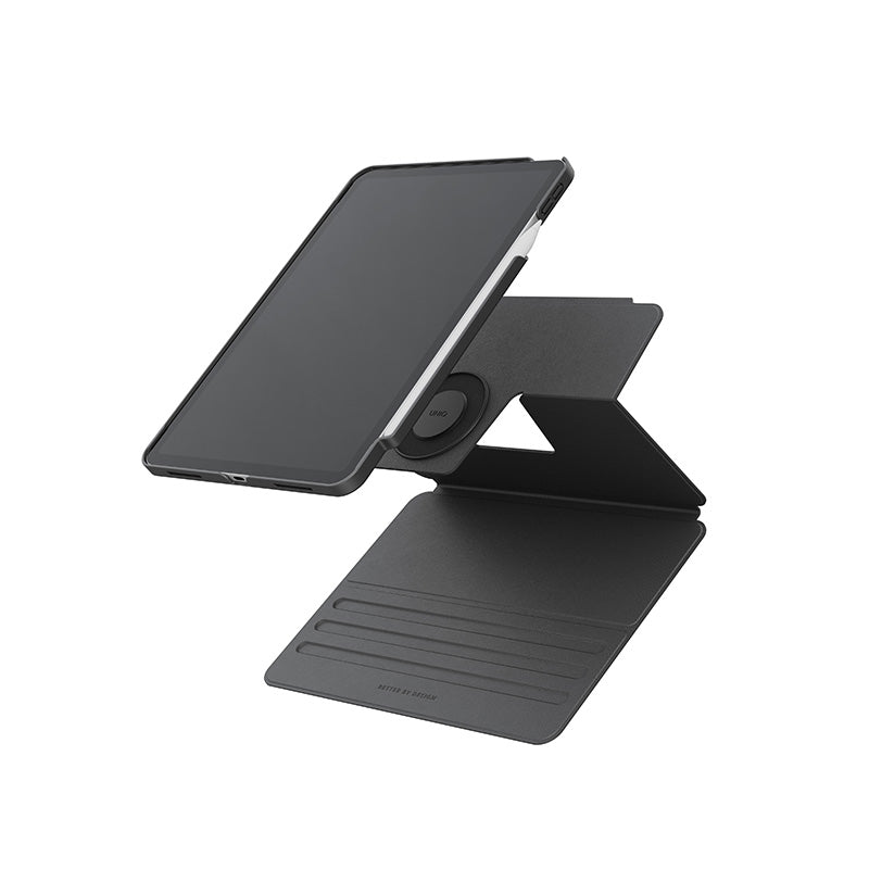 Uniq Rovus Snapmount Magnetic 360 Rotating Detachable Case For iPad (A16/10th Gen) - Flint Grey