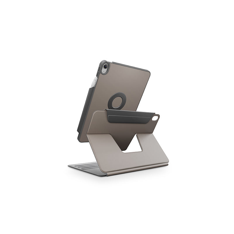 Uniq Rovus Snapmount Magnetic 360 Rotating Detachable Case For iPad (A16/10th Gen) - Flint Grey