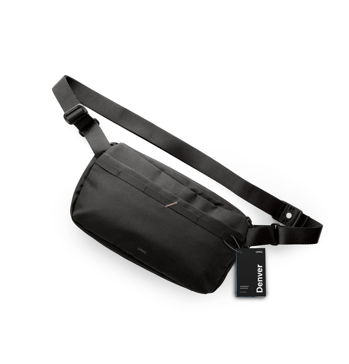 Uniq Denver Canvas Crossbody Bag 5L Black