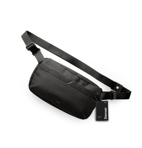 Uniq Denver Canvas Crossbody Bag 5L Black