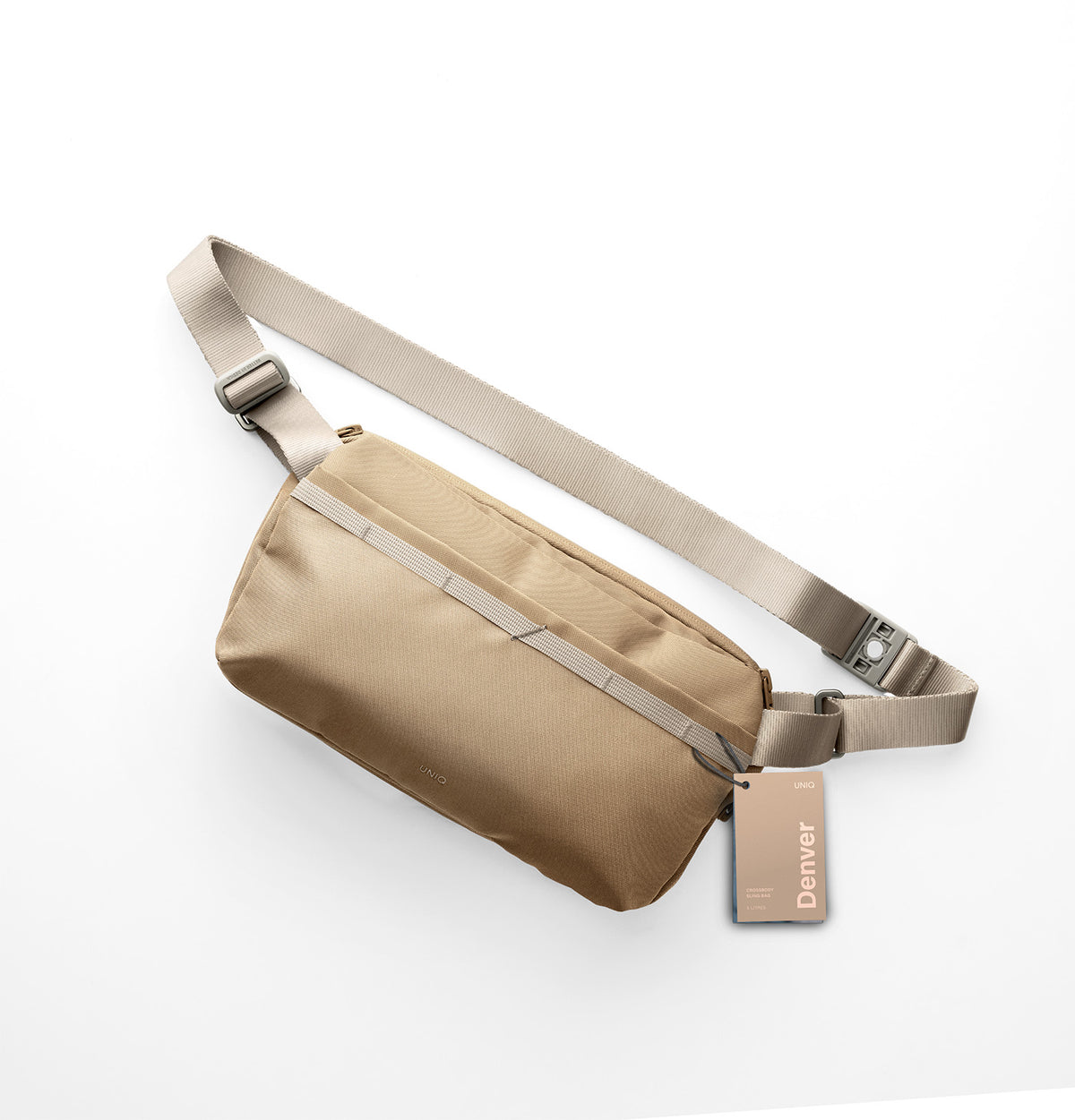Uniq Denver Canvas Crossbody Bag 5L Khaki