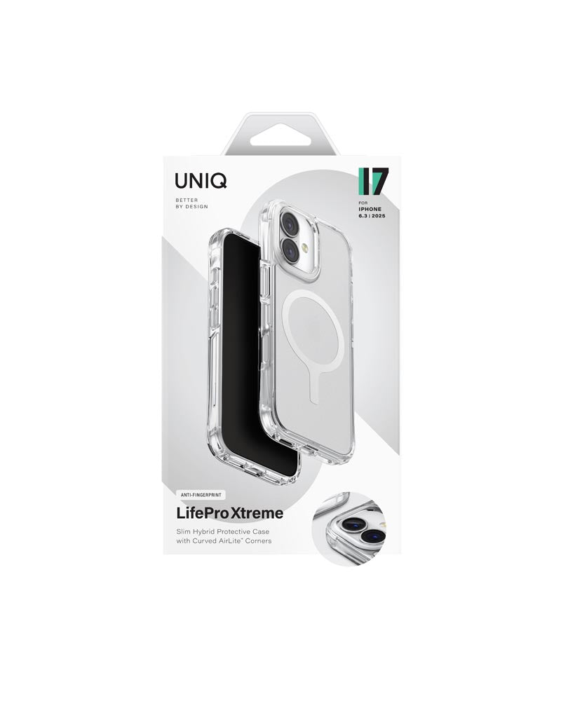 Uniq Hybrid iPhone 17 (2025) 6.3 Magclick Charging  Lifepro Xtreme (AF) - Frost Clear