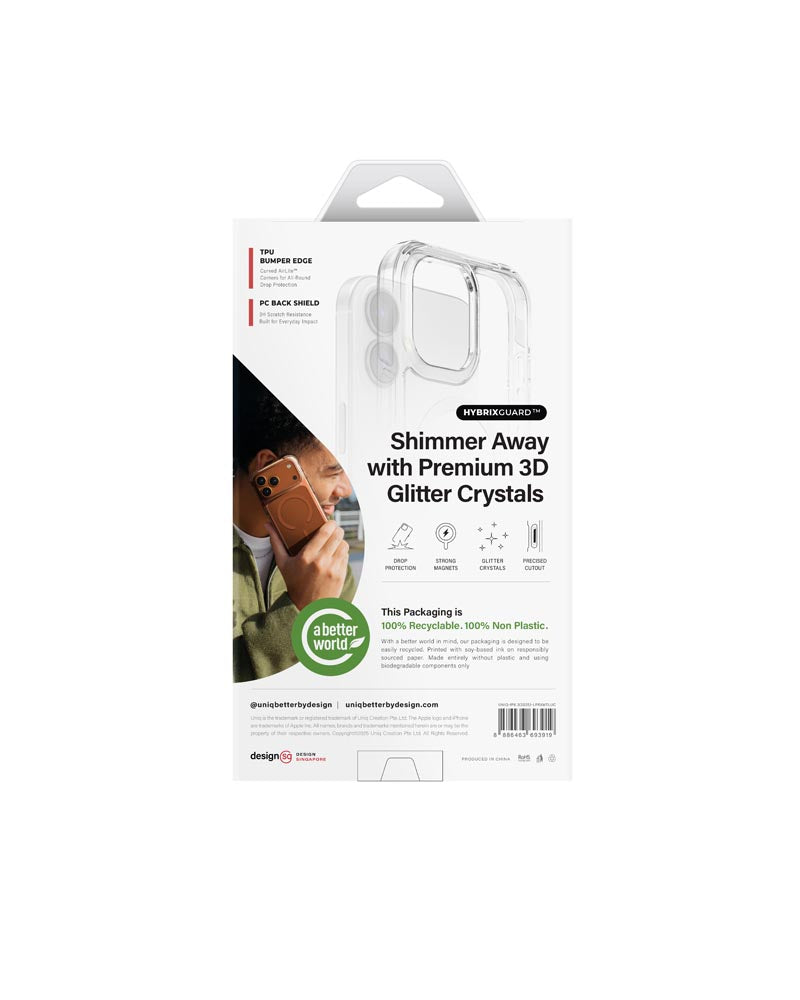 Uniq Hybrid iPhone 17 (2025) 6.3 Magclick Charging Lifepro Xtreme - Tinsel Lucent