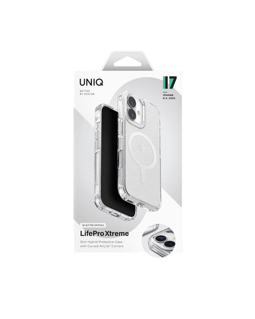 Uniq Hybrid iPhone 17 (2025) 6.3 Magclick Charging Lifepro Xtreme - Tinsel Lucent