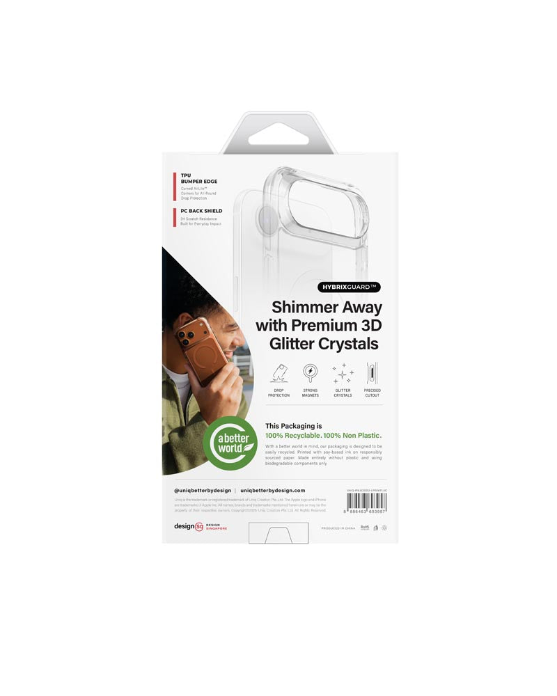 Uniq Hybrid iPhone 17 Air (2025) 6.6 Magclick Charging Lifepro Xtreme - Tinsel Lucent