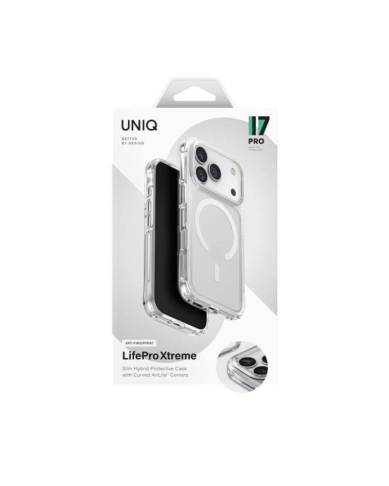 Uniq Hybrid iPhone 17 Pro (2025) 6.3 Magclick Charging Lifepro Xtreme (AF) - Frost Clear