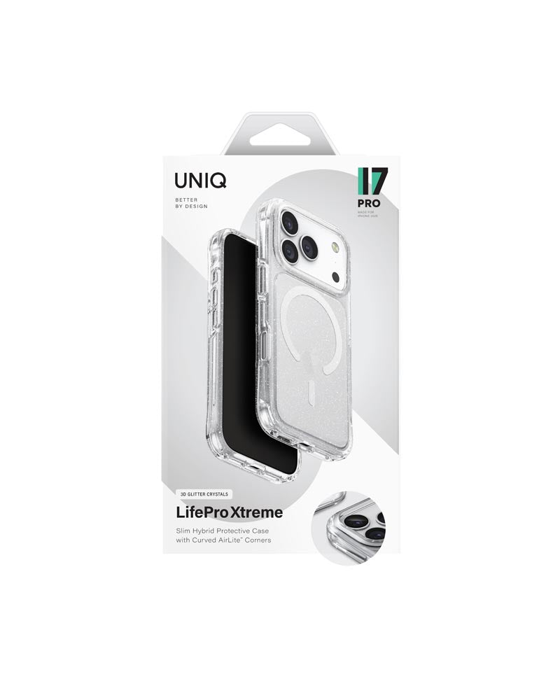 Uniq Hybrid iPhone 17 Pro (2025) 6.3 Magclick Charging Lifepro Xtreme - Tinsel Lucent