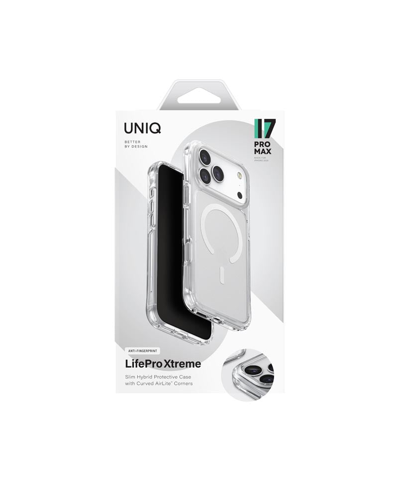 Uniq Hybrid iPhone 17 Pro Max (2025) 6.9 Magclick Charging Lifepro Xtreme (AF) - Frost Clear
