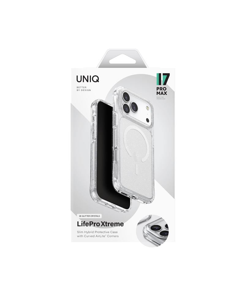 Uniq Hybrid iPhone 17 Pro Max (2025) 6.9 Magclick Charging  Lifepro Xtreme  -  Tinsel  Lucent