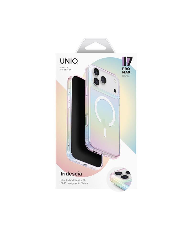 Uniq Hybrid iPhone 17 Pro Max (2025) 6.9 Magclick Charging Iridescia - Holo Quartz