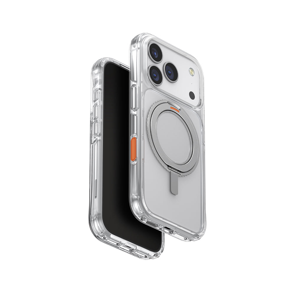 Uniq Hybrid iPhone 17 Pro (2025) 6.3 Swivix With 360 Rotating Kickstand - Lucent Clear