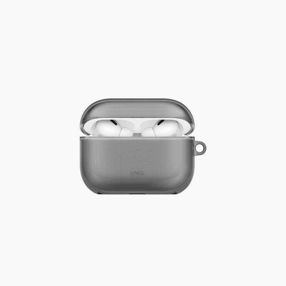 Uniq Glase Airpods Pro 3rd Gen Hang Case - Glossy Smoke