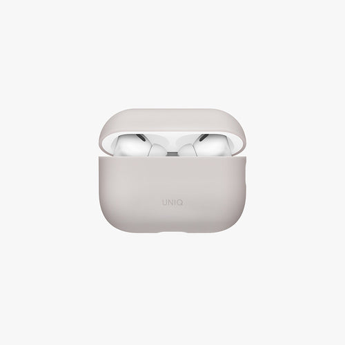 Uniq Lino Hybrid Airpods Pro 3rd Gen Liquid Silicon Case - Charcoal Grey
