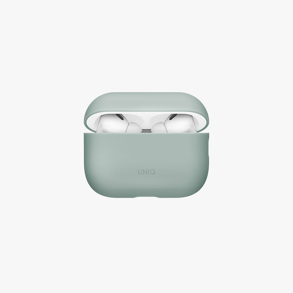 Uniq Lino Hybrid Airpods Pro 3rd Gen  Liquid Silicon Case - Iceplant Green