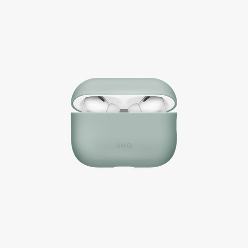 Uniq Lino Hybrid Airpods Pro 3rd Gen  Liquid Silicon Case - Iceplant Green