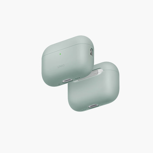 Uniq Lino Hybrid Airpods Pro 3rd Gen  Liquid Silicon Case - Iceplant Green