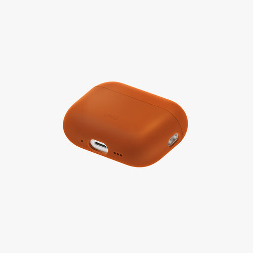 Uniq Lino Hybrid Airpods Pro 3rd Gen Liquid Silicon Case - Sunset Orange