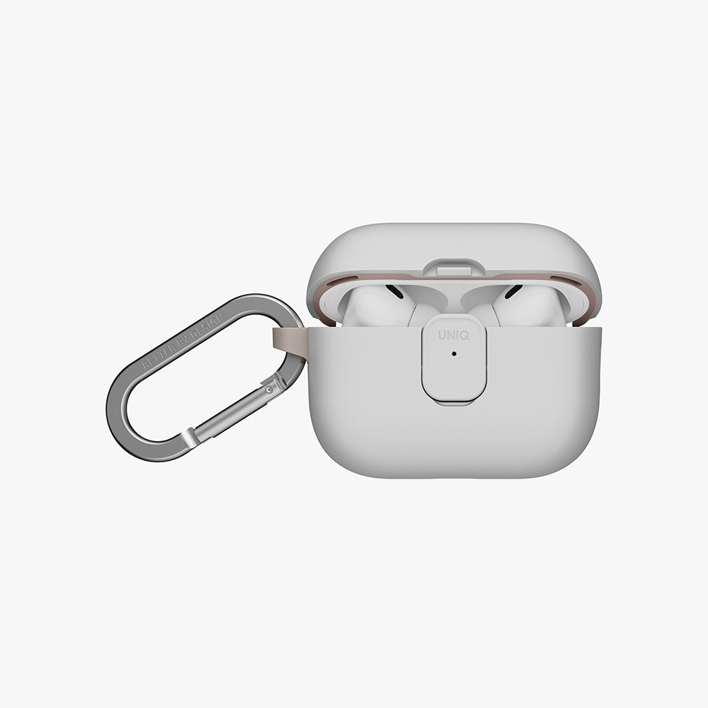 Uniq Clyde Airpods Pro 3rd Gen Lock Case - Mist Grey/ Khaki