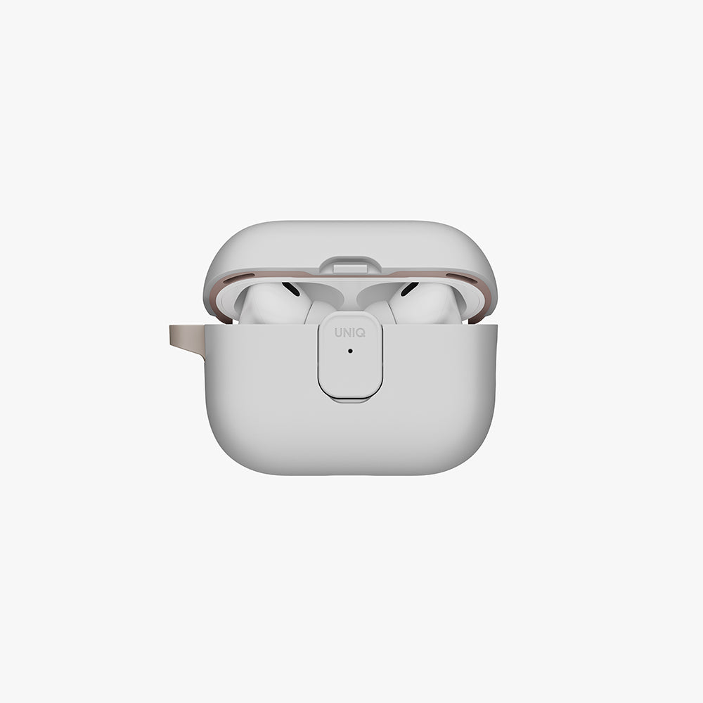 Uniq Clyde Airpods Pro 3rd Gen Lock Case - Mist Grey/ Khaki