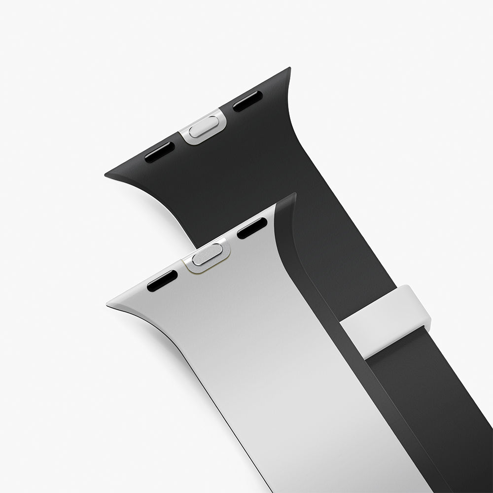 Uniq Revix IV 49/46/45/44 Mist Grey/Black Reversible Magnetic Apple Watch Strap