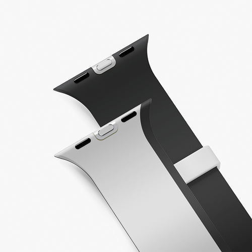 Uniq Revix IV 49/46/45/44 Mist Grey/Black Reversible Magnetic Apple Watch Strap
