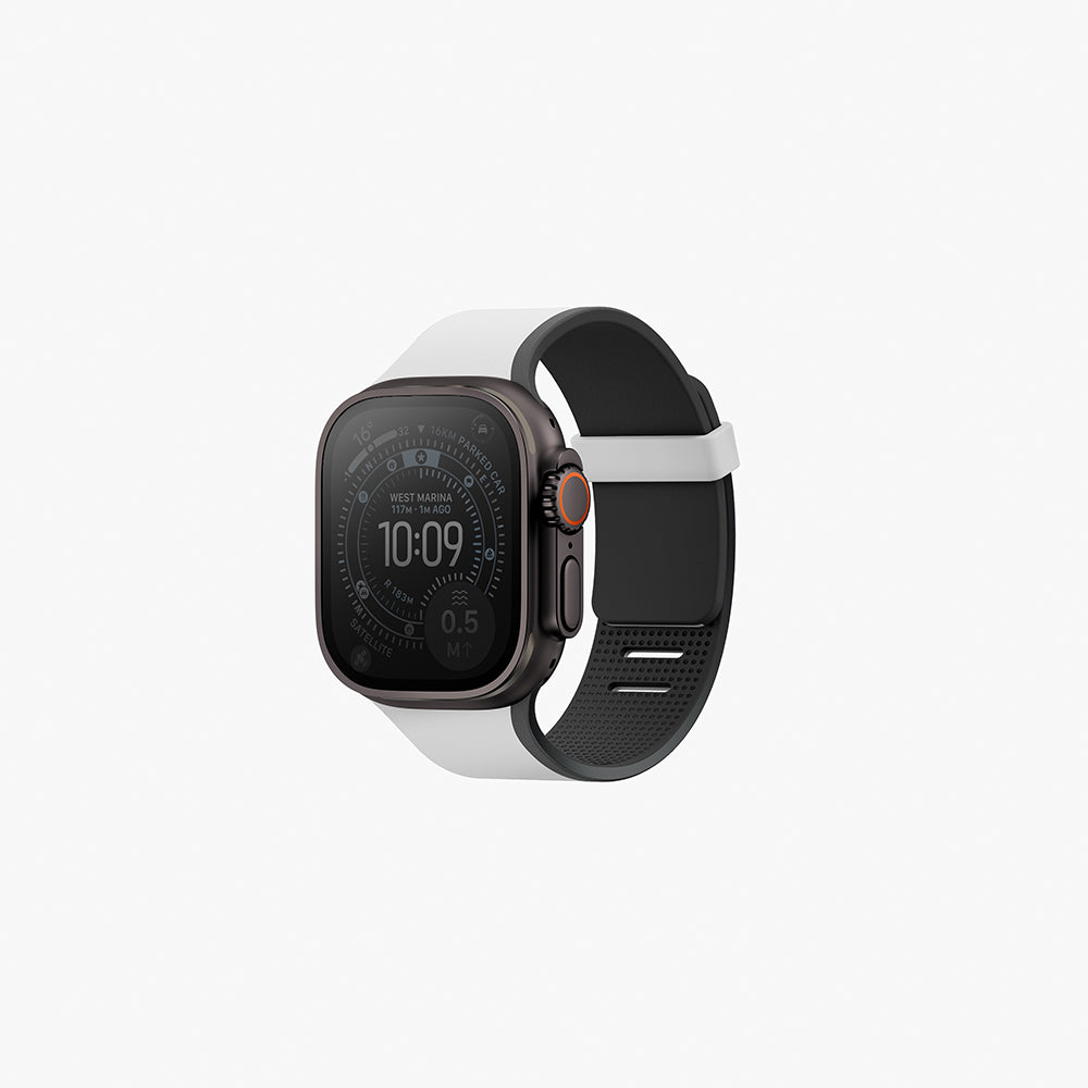 Uniq Revix IV 49/46/45/44 Mist Grey/Black Reversible Magnetic Apple Watch Strap