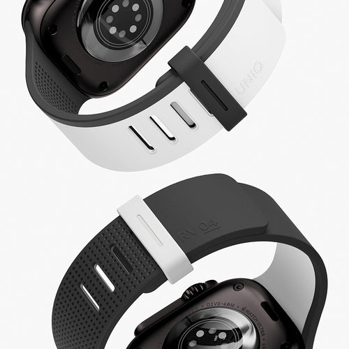 Uniq Revix IV 49/46/45/44 Mist Grey/Black Reversible Magnetic Apple Watch Strap
